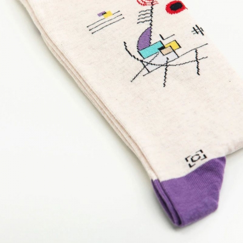 Socken Kunstwerke - Kandinsky "Gelb-Rot-Blau"